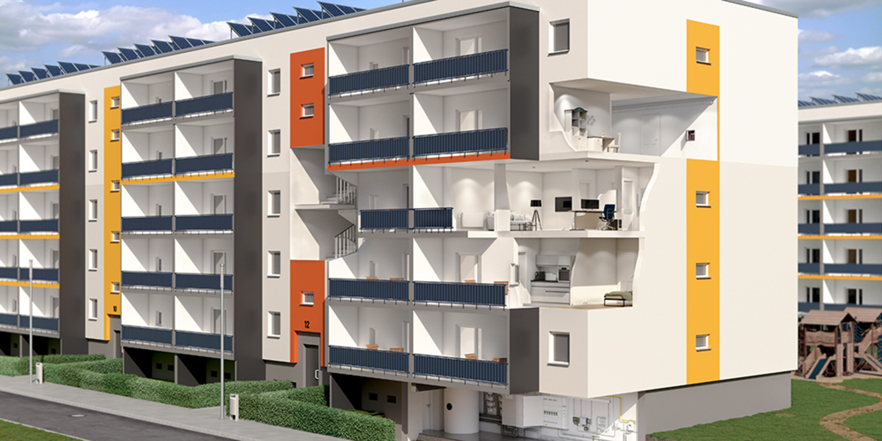 Elektroinstallation im Wohnungsbau bei NEB-Service GmbH & Co. KG in Neu-Isenburg